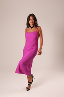 Vestido Midi Rosa Alça - TYNA - foto 6
