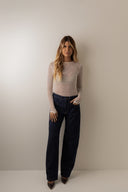 Calça Jeans Barrel Azul Escuro - TYNA - foto 2