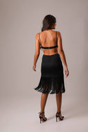 Top Cropped Acetinado Preto - TYNA - foto 15