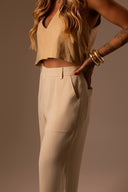 Calça Alfaiataria Patou Creme - TYNA - foto 4