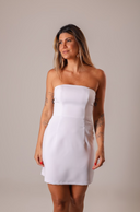 Vestido Sem Alças Branco - TYNA - foto 1