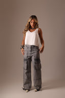 Blusa Decote V Off White - TYNA - foto 5
