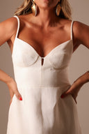 Vestido Off White Linho - TYNA - foto 3
