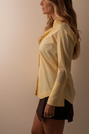 Camisa Florença Punho Largo Amarelo Claro - TYNA - foto 6