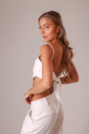 Calça Reta Alfaiataria Off White - TYNA - foto 2