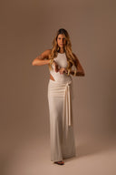 Vestido Longo Off White - TYNA - foto 1