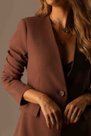 Blazer Sem Gola Choco - TYNA - foto 2