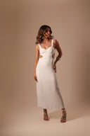 Vestido Off White Cut Out - TYNA - foto 4