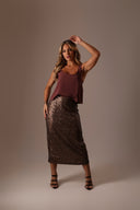 Blusa Decote U Cor Marrom Mascavo - TYNA - foto 10
