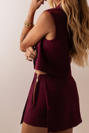 Colete Transpassado Burgundy - TYNA - foto 2