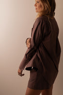 MAXI CAMISA ANA MARROM TABACO