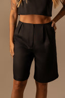 Bermuda Wide Leg Preta - TYNA - foto 1