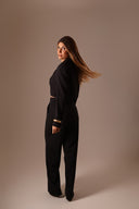 Blazer Alfaiataria Cropped Preto - TYNA - foto 4