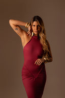 Vestido Longo Vinho - TYNA - foto 2