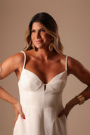 Vestido Off White Linho - TYNA - foto 6