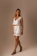 Blusa Linho Assimétrico Off - TYNA - foto 4