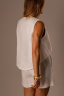 Blusa Linho Assimétrico Off - TYNA - foto 6