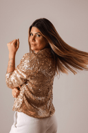 Blazer Paetês Dourado - TYNA - foto 2