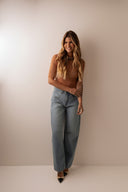 Blusa Tule Caramelo Manga Longa com Dedinho - TYNA - foto 2