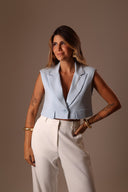 Blazer Colete Azul Sereno - TYNA - foto 2