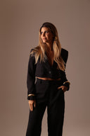 Blazer Alfaiataria Cropped Preto - TYNA - foto 5