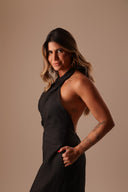 Vestido Preto Franja Linho - TYNA - foto 7