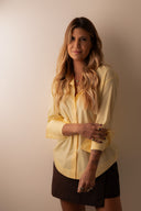 Camisa Florença Punho Largo Amarelo Claro - TYNA - foto 8