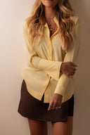 Camisa Florença Punho Largo Amarelo Claro - TYNA - foto 3
