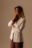 Blazer Sem Gola Off White - TYNA - foto 5