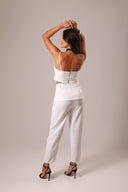 Calça Off White com Pala Sobreposta - TYNA - foto 2