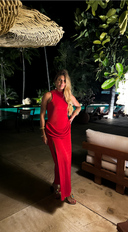Vestido Vermelho Fenda - TYNA - foto 5