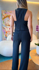 Conjunto Preto Crepe Patou de Acetato - TYNA - foto 2