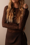BLUSA RENDA CAFÉ