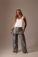 Blusa Decote V Off White - TYNA - foto 4