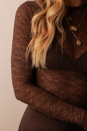 BLUSA RENDA CAFÉ