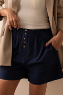 Short Boxer com Elástico Marinho - TYNA - foto 1