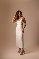 Vestido Off White Cut Out - TYNA - foto 3