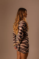 Vestido Tule Curto Zebra - TYNA - foto 6