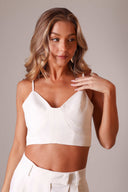 Top Recorte Off White - TYNA - foto 1