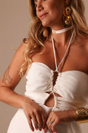 Vestido Off White Amaração - TYNA - foto 1