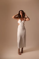 Vestido Off White Cut Out - TYNA - foto 6