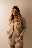 MAXI CAMISA ANA BEGE MACADAMIA