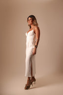 Vestido Off White Linho - TYNA - foto 8