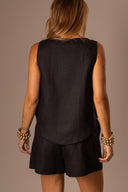 Short Linho Puro Preto - TYNA - foto 8