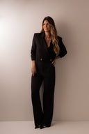 BLAZER AMALFI CURTO TRANSPASSADO PRETO