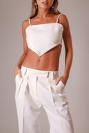Top Bandana Off White com Amarração - TYNA - foto 1