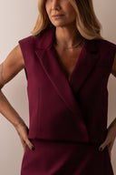 Short Saia Burgundy - TYNA - foto 4