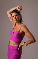 Top Cropped Rosa Alfaiataria - TYNA - foto 3