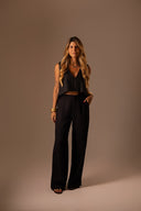 Calça Alfaiataria Patou Preta - TYNA - foto 1