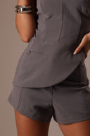 Conjunto Assimétrico Alfaiataria Cinza - TYNA - foto 1